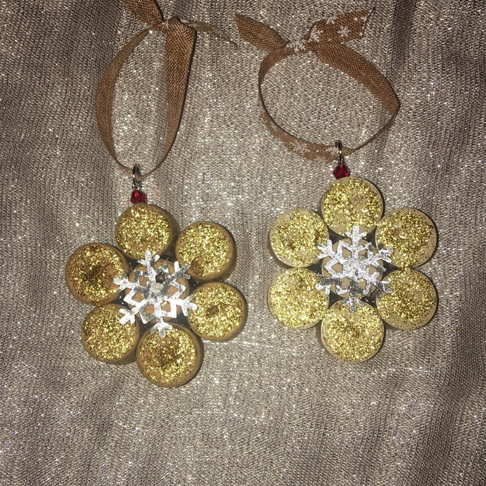 Wine Cork Ornaments (set of 2)